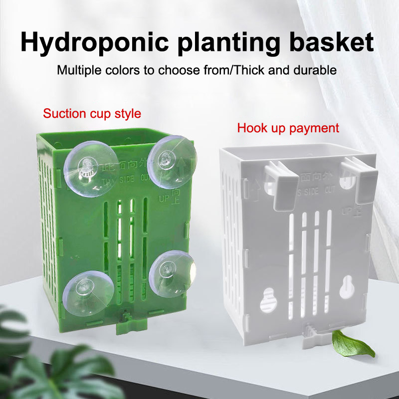 Plant Aquarium Pot - แขวนถ้วยดูด Hook Aquarium Holder พลาสติก Aquarium