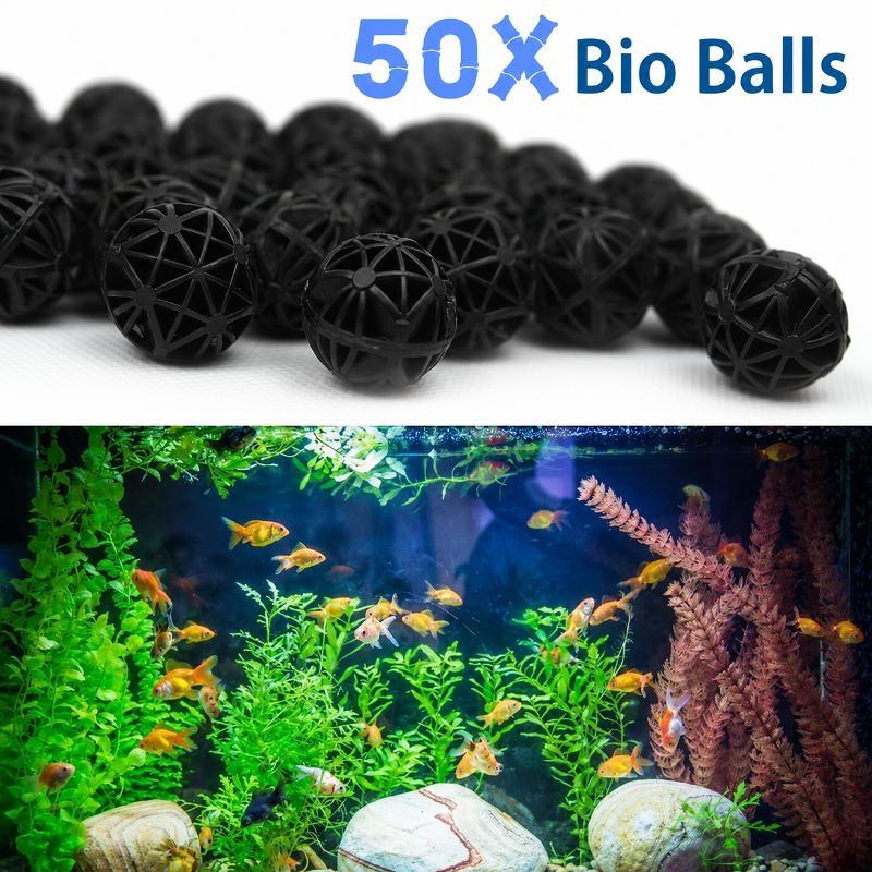 Planted Aquarium Cleaning - ชุดอุปกรณ์กรองน้ำชีวเคมีสำหรับตู้ปลา 50 ชิ้น ขนาด 16 มม.