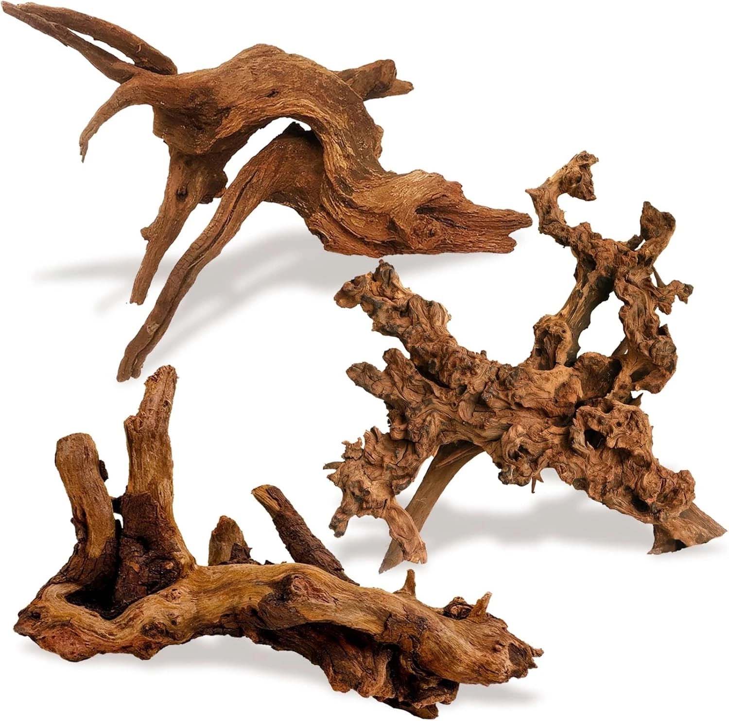 Aquarium Driftwood - 15-20 ซม. 1 ชิ้น ไม้ลอยน้ำธรรมชาติ ตกแต่งปะการัง