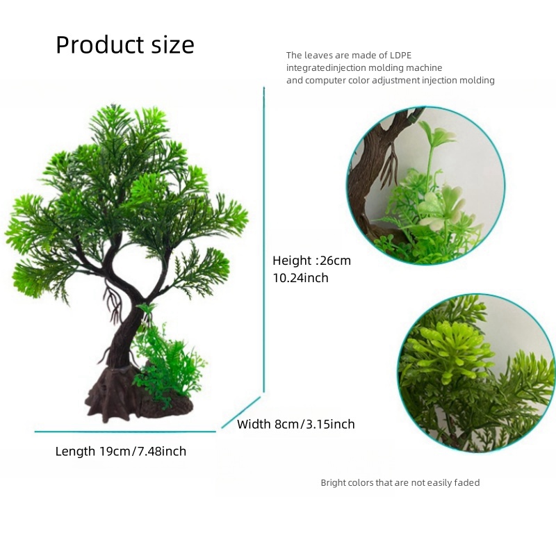 ต้นไม้ประดิษฐ์ตกแต่งตู้ปลา DIY - Aquarium Plants Live บทวิจารณ์และราคา