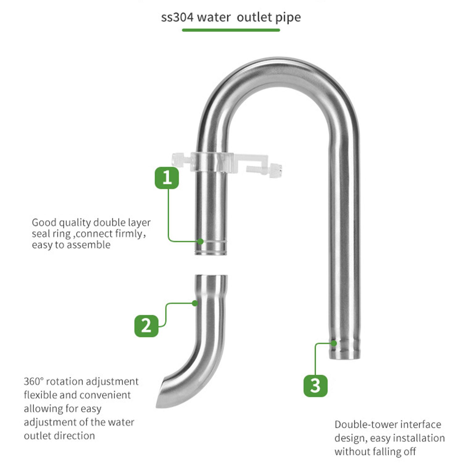 ชุดท่อ Lily Pipe สแตนเลสสำหรับ - Aquarium Planted Tank Filter บทวิจารณ์และราคา