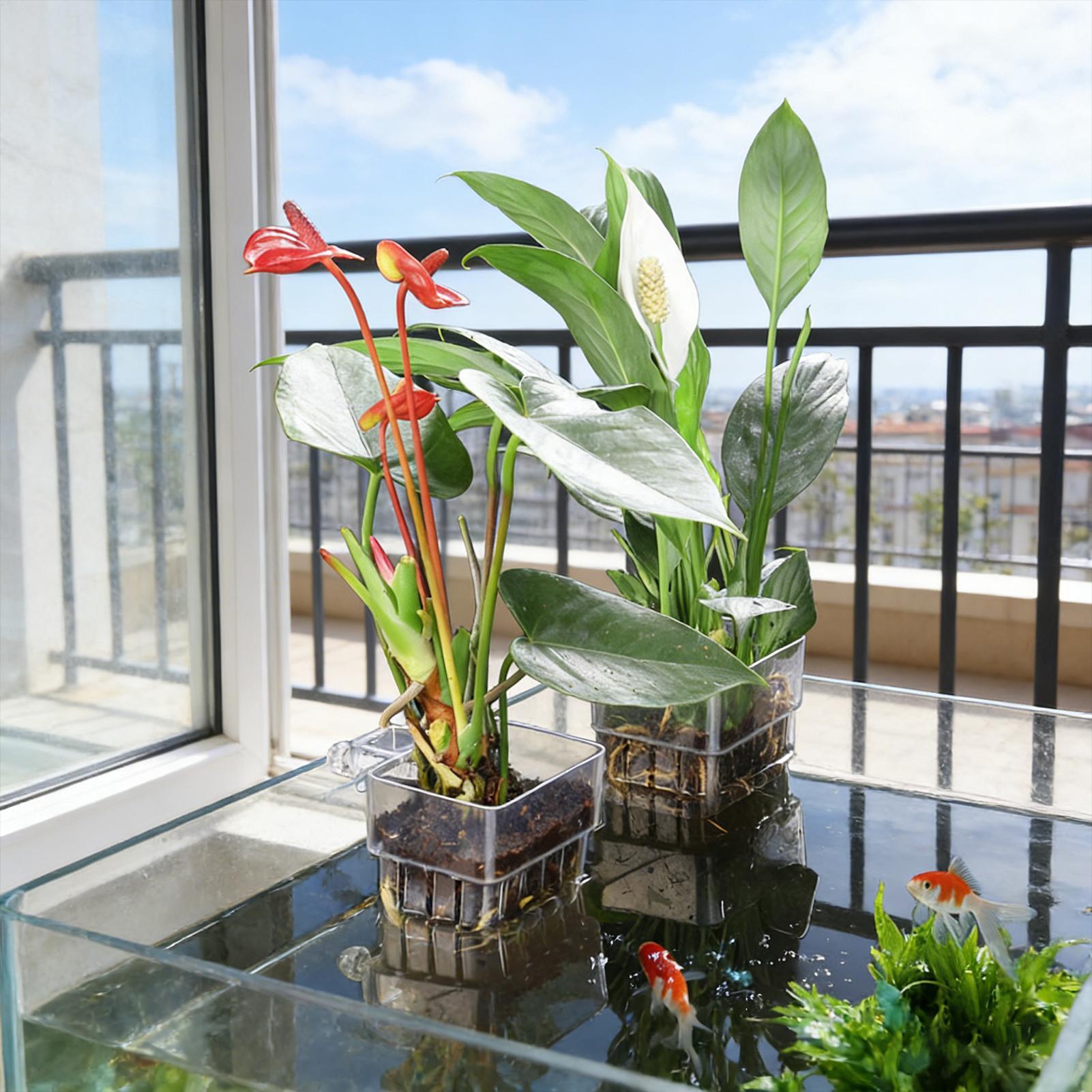 ตะกร้าปลูกต้นไม้ในตู้ปลา กระถา - Aquarium Plants Live บทวิจารณ์และราคา