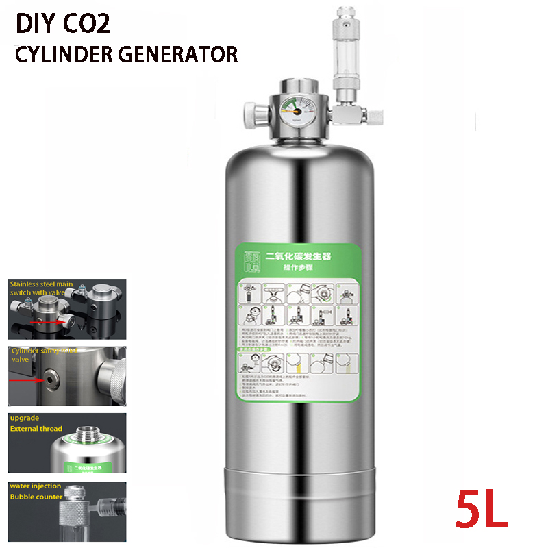 5L Aquarium CO2 เครื่องกําเนิด - Aquarium Liquid Carbon บทวิจารณ์และราคา