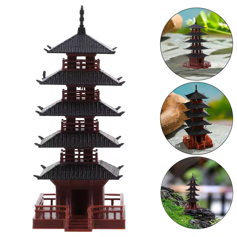 รูปปั้นเจดีย์ขนาดเล็ก โมเดลอาค - Aquarium Moss บทวิจารณ์และราคา