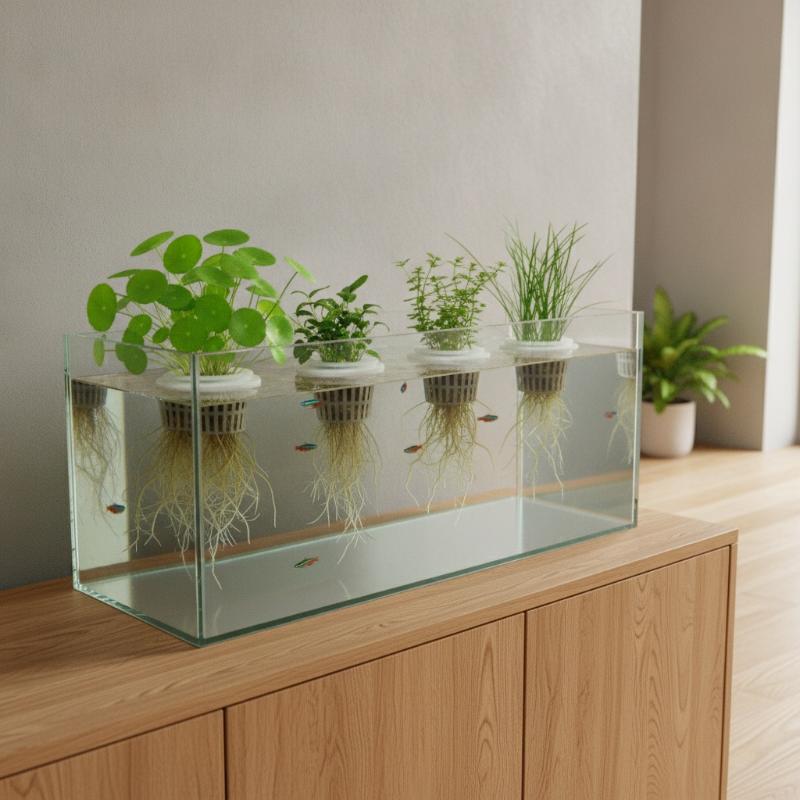 ตะกร้าสำหรับปลูกพืชน้ำแบบลอยตั - Plant Aquarium Pot บทวิจารณ์และราคา